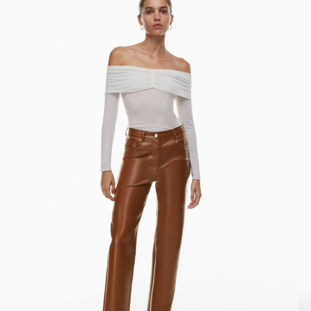 Aritzia Melina Pant in Cognac